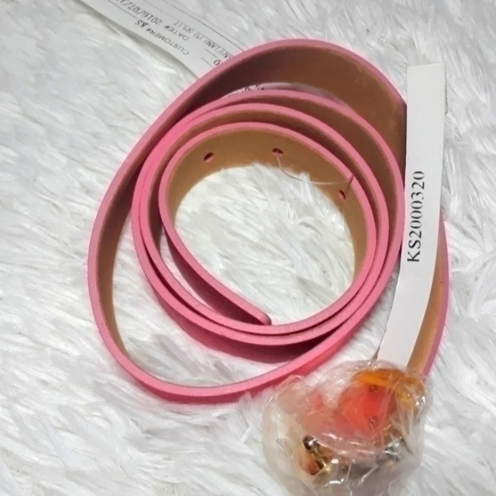 Kate Spade Sample Sale Spade Buckle Leather Belt